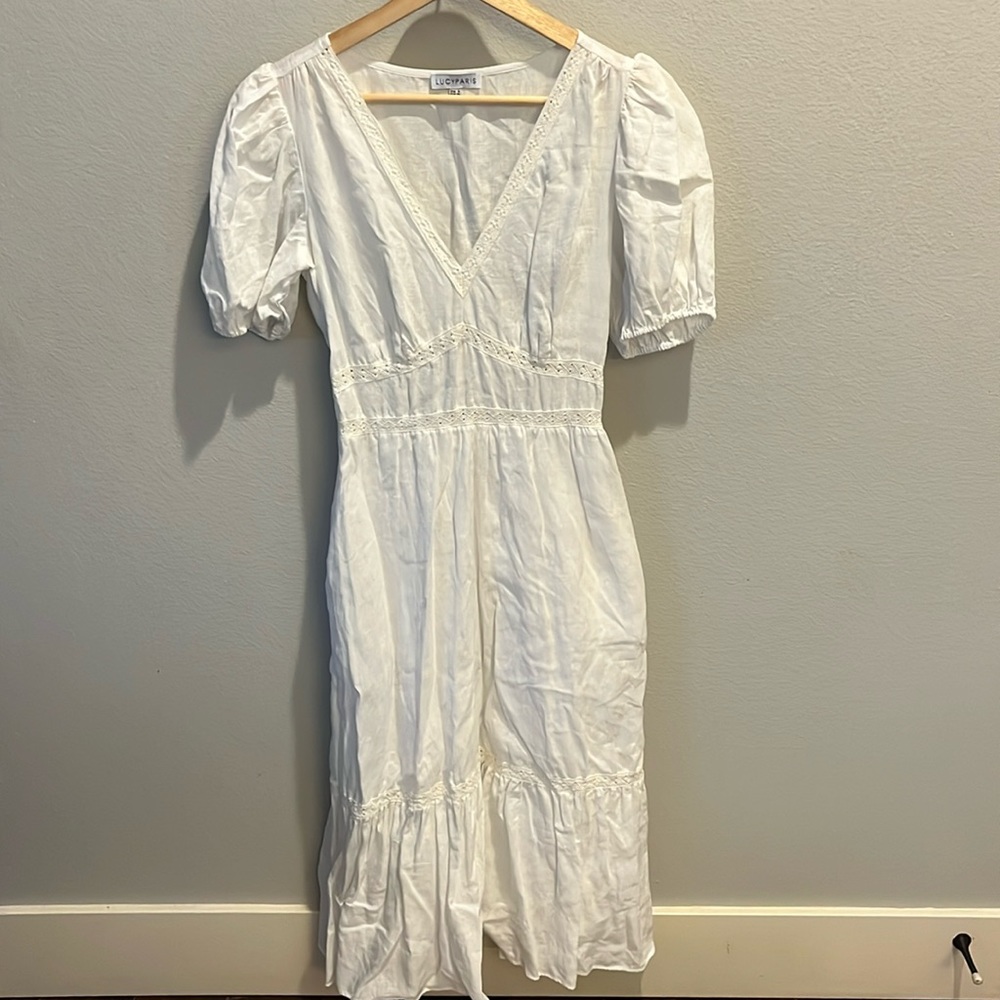 White hobo chick dress